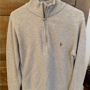 Polo by Ralph Lauren Heather Gray Quarter-Zip Sweater
